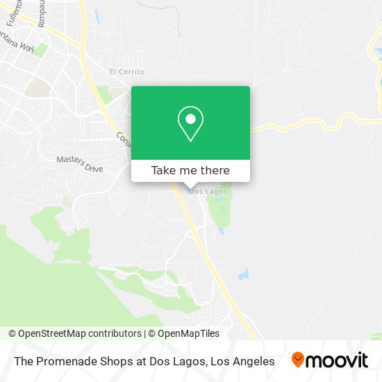 The Promenade Shops at Dos Lagos map