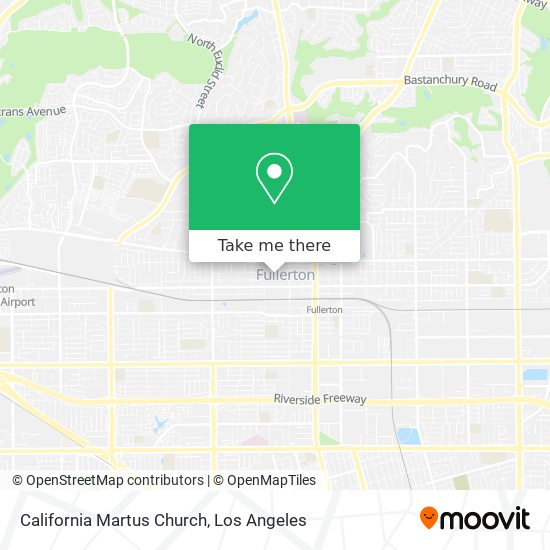 California Martus Church map