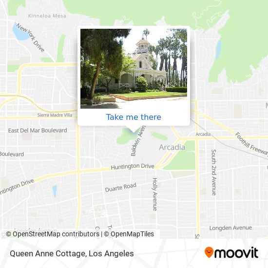 Queen Anne Cottage map