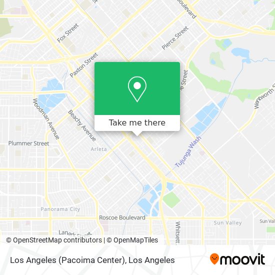 Los Angeles (Pacoima Center) map