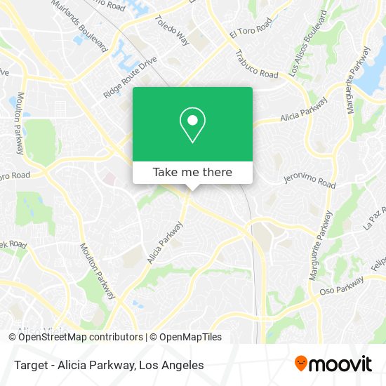 Mapa de Target - Alicia Parkway