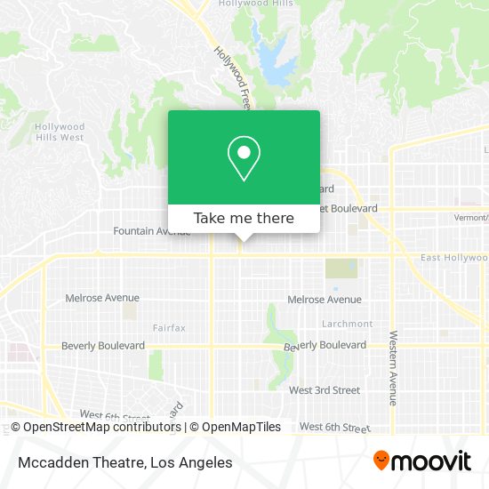 Mccadden Theatre map