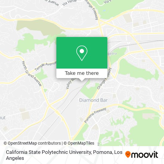 Mapa de California State Polytechnic University, Pomona