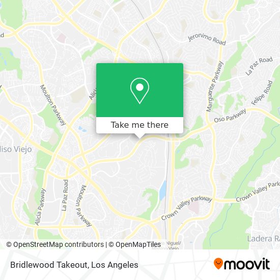 Bridlewood Takeout map