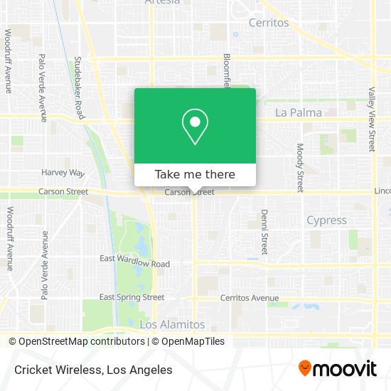 Cricket Wireless map