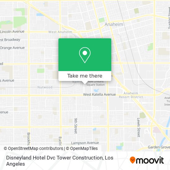 Disneyland Hotel Dvc Tower Construction map