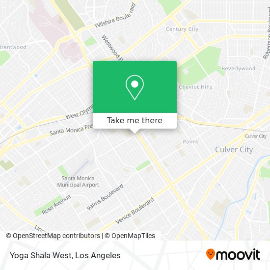 Mapa de Yoga Shala West