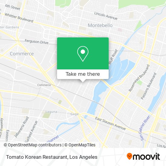 Mapa de Tomato Korean Restaurant