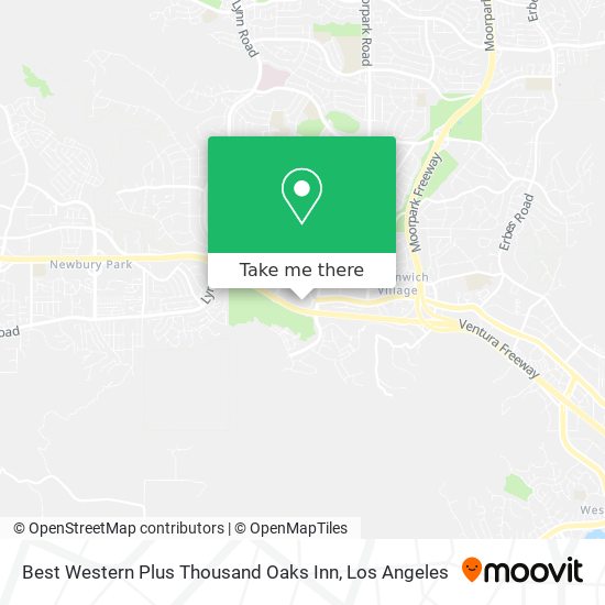 Best Western Plus Thousand Oaks Inn map