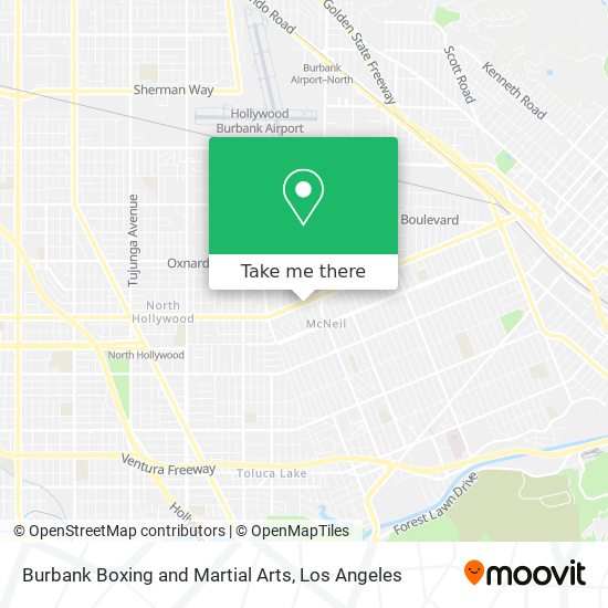 Mapa de Burbank Boxing and Martial Arts