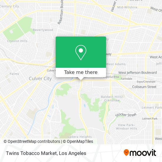 Twins Tobacco Market map