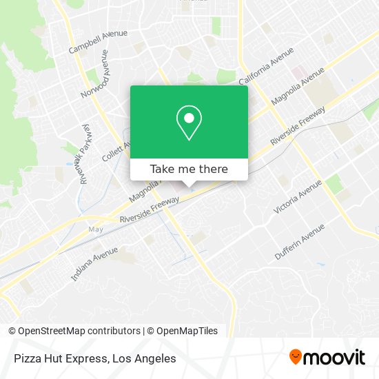 Pizza Hut Express map