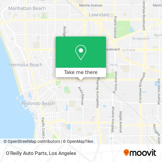 O'Reilly Auto Parts map