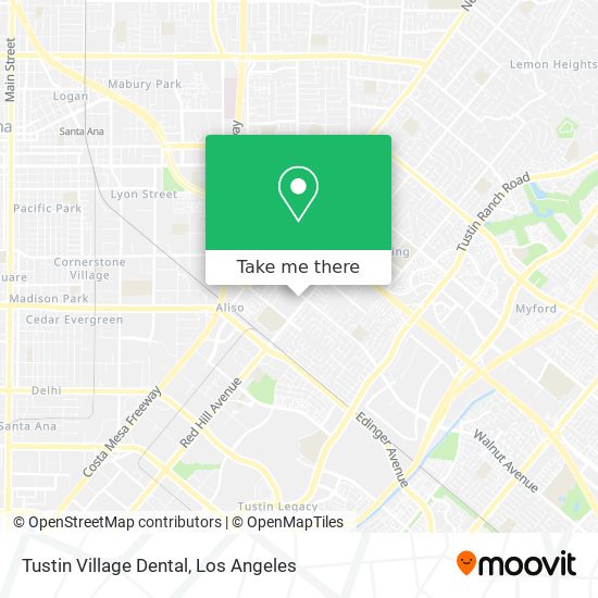 Mapa de Tustin Village Dental