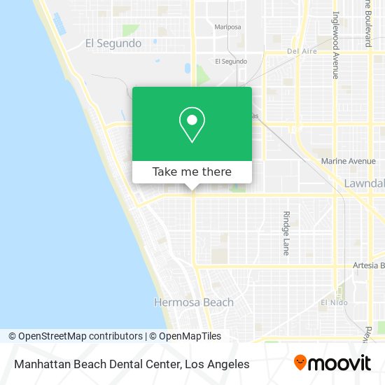 Manhattan Beach Dental Center map