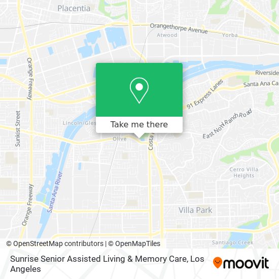 Mapa de Sunrise Senior Assisted Living & Memory Care