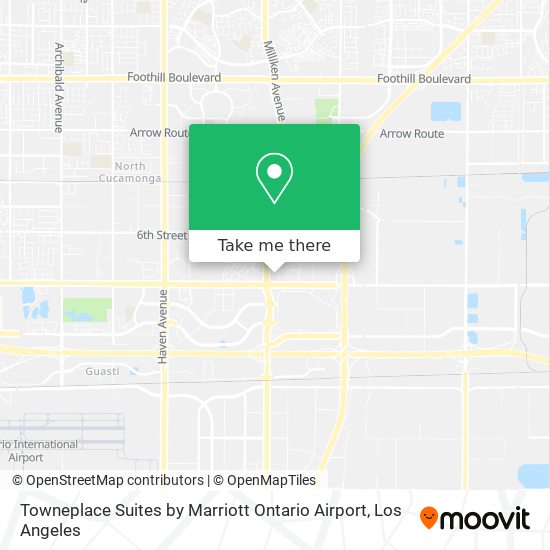 Mapa de Towneplace Suites by Marriott Ontario Airport