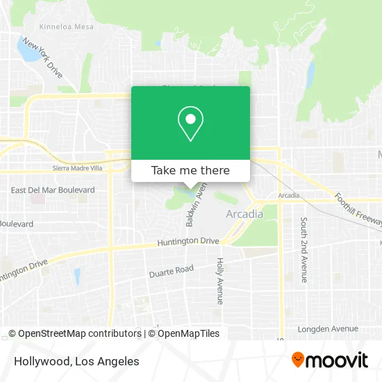 Hollywood map