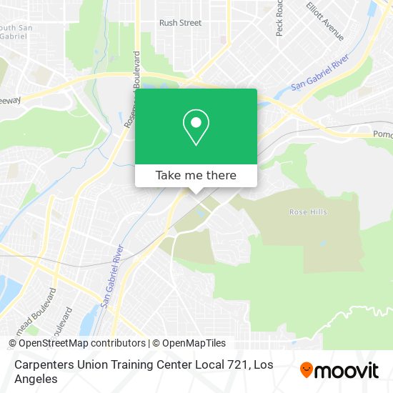 Carpenters Union Training Center Local 721 map