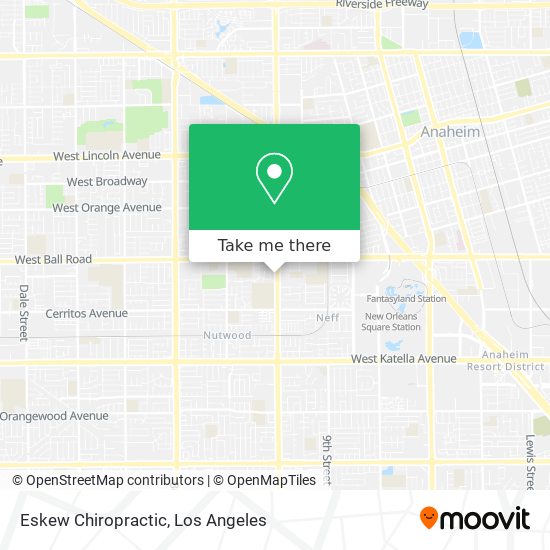 Eskew Chiropractic map