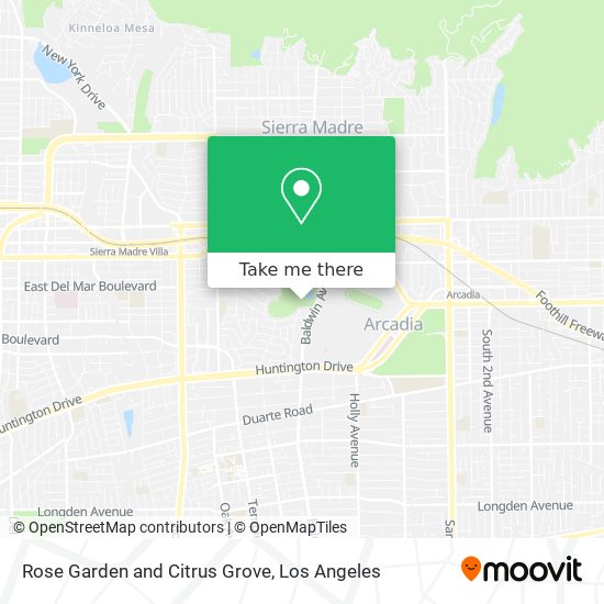 Rose Garden and Citrus Grove map