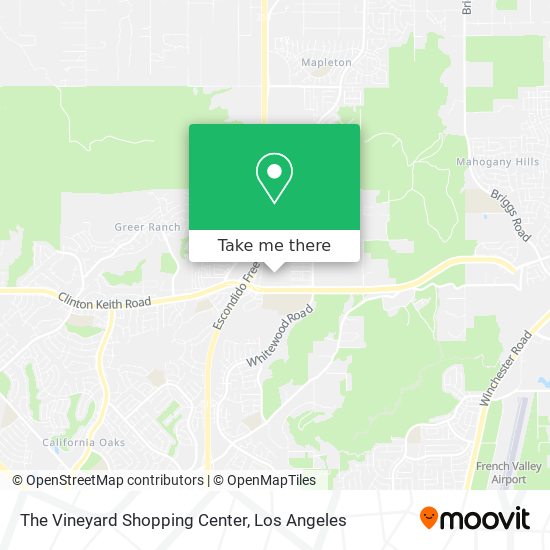 Mapa de The Vineyard Shopping Center