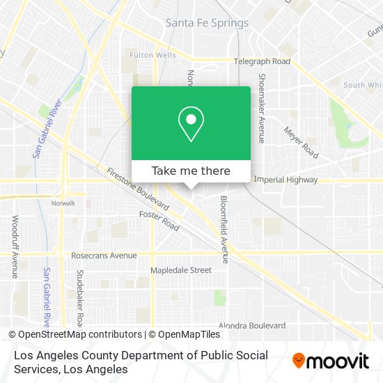 Los Angeles County Department of Public Social Services map
