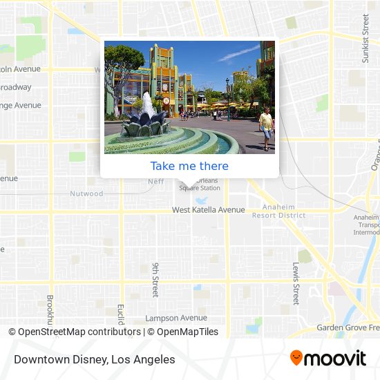 Mapa de Downtown Disney