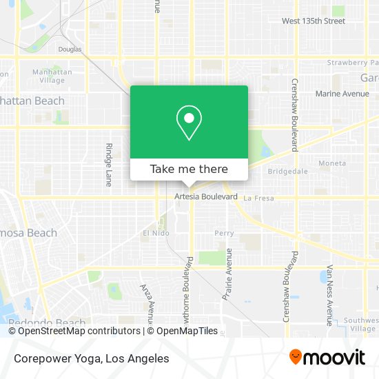 Corepower Yoga map