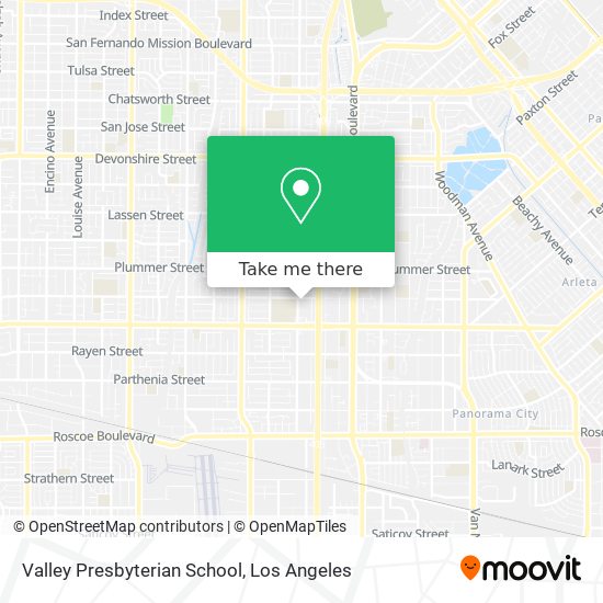 Valley Presbyterian School map