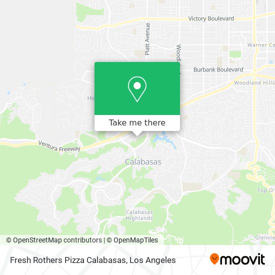 Fresh Rothers Pizza Calabasas map