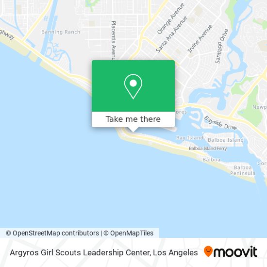 Argyros Girl Scouts Leadership Center map