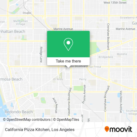 California Pizza Kitchen map