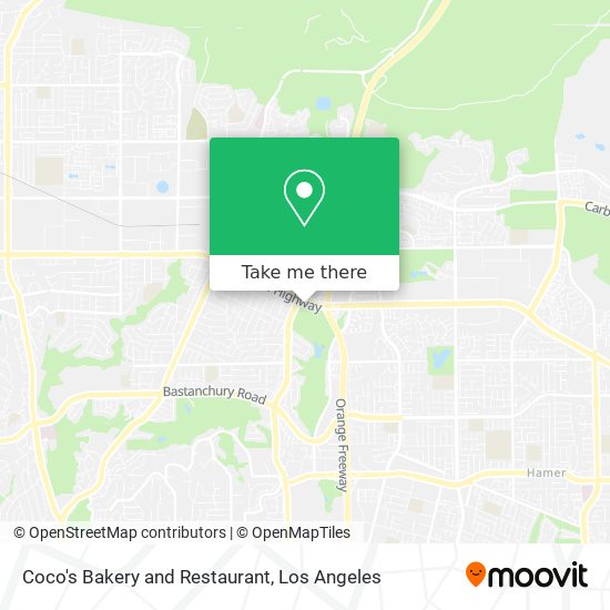 Mapa de Coco's Bakery and Restaurant