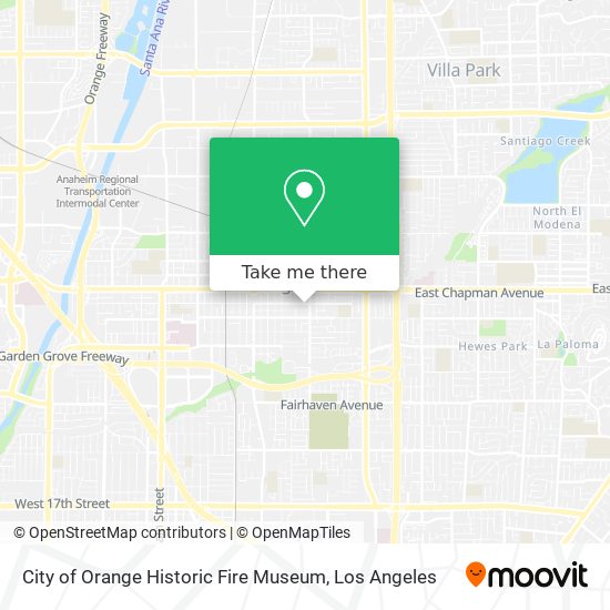 City of Orange Historic Fire Museum map