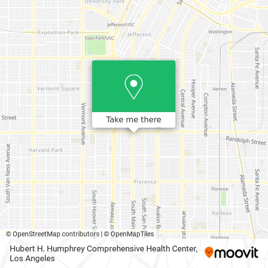 Hubert H. Humphrey Comprehensive Health Center map