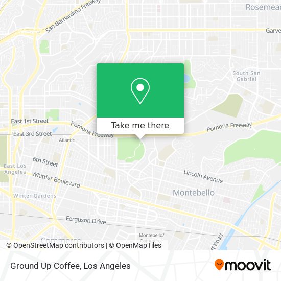 Ground Up Coffee map