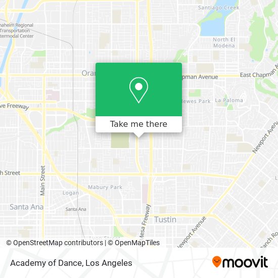 Academy of Dance map