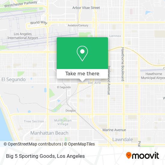 Mapa de Big 5 Sporting Goods