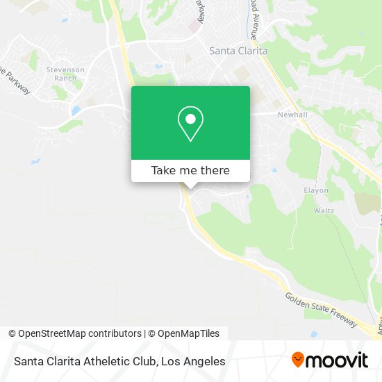 Mapa de Santa Clarita Atheletic Club
