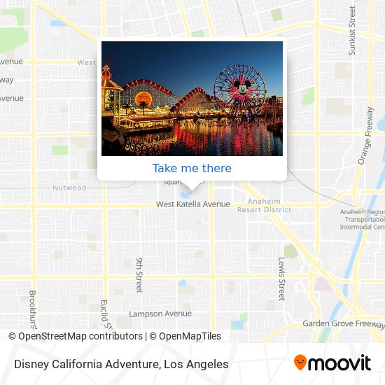Mapa de Disney California Adventure