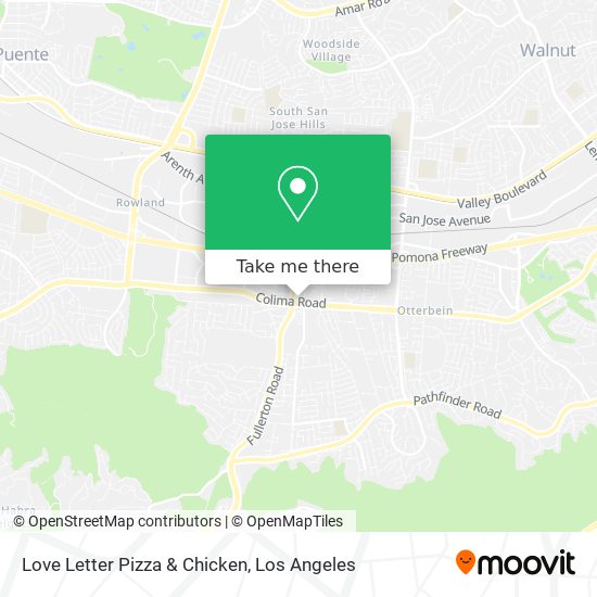 Mapa de Love Letter Pizza & Chicken