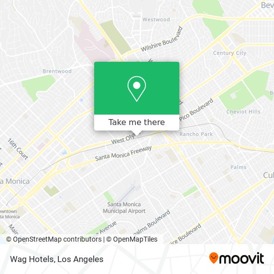 Wag Hotels map