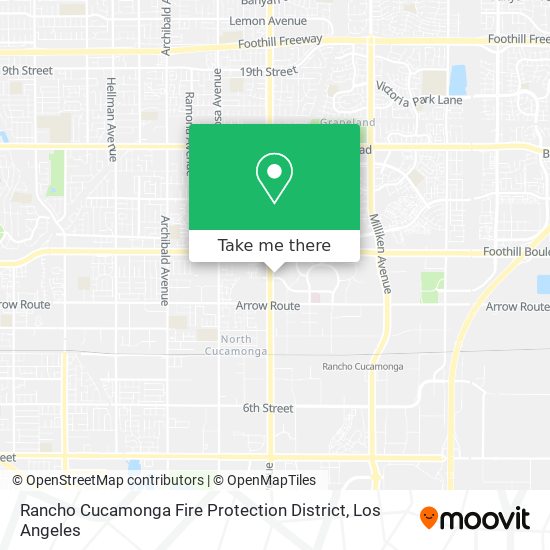 Rancho Cucamonga Fire Protection District map