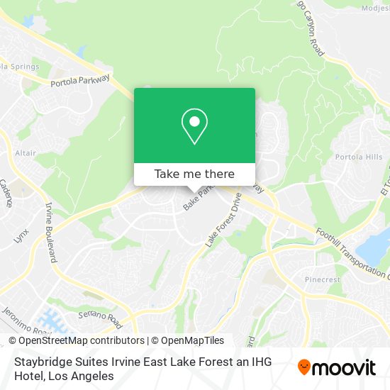 Staybridge Suites Irvine East Lake Forest an IHG Hotel map