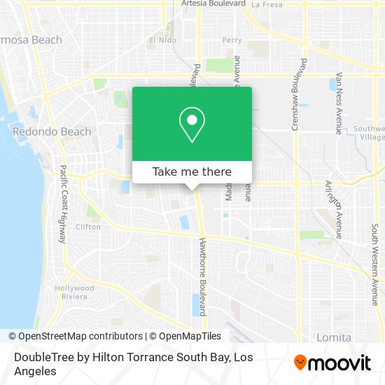 DoubleTree by Hilton Torrance South Bay map