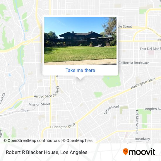 Robert R Blacker House map