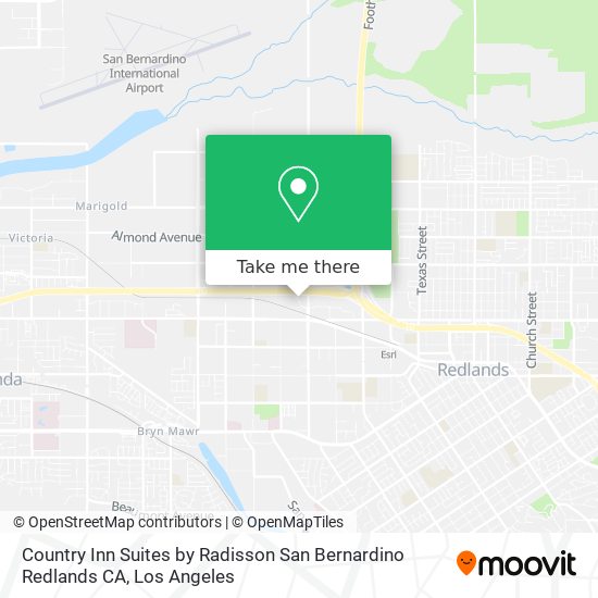 Mapa de Country Inn Suites by Radisson San Bernardino Redlands CA