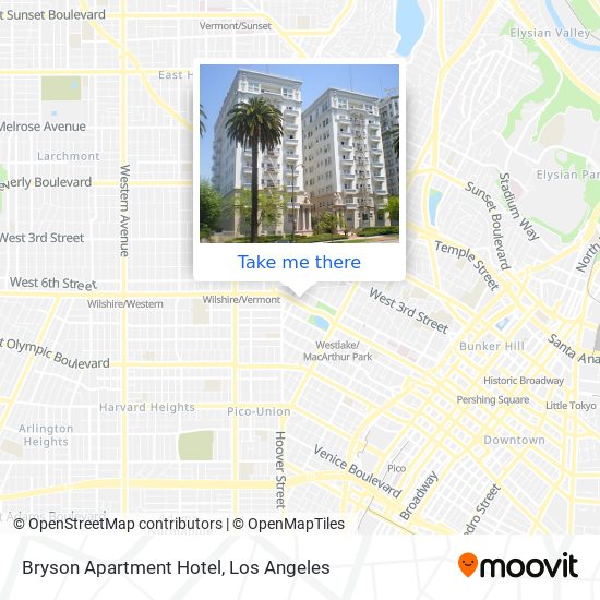 Mapa de Bryson Apartment Hotel