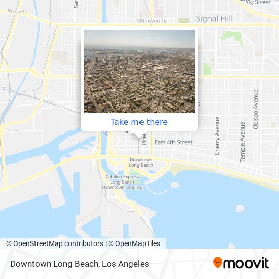 Downtown Long Beach map